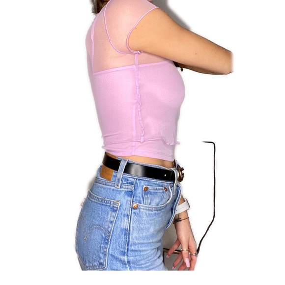 American Eagle Outfitters Tops - Two piece pink sheer tank top